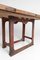 Vintage Industrial Wood & Iron Dining Table Desk, Image 7