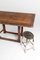 Vintage Industrial Wood & Iron Dining Table Desk, Image 2