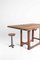 Vintage Industrial Wood & Iron Dining Table Desk 9