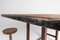 Vintage Industrial Wood & Iron Dining Table Desk, Image 6