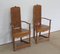 Renaissance Style Caquetoires Armchairs in Blond Oak, Late 19th Century, Set of 2, Image 2