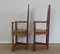 Renaissance Style Caquetoires Armchairs in Blond Oak, Late 19th Century, Set of 2, Image 16