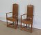 Renaissance Style Caquetoires Armchairs in Blond Oak, Late 19th Century, Set of 2, Image 3