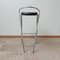 Postmodern Chrome and Leather Bar Stools, Set of 4 5