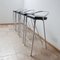 Postmodern Chrome and Leather Bar Stools, Set of 4 9