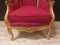Louis XV Sessel aus goldenem Holz, 2er Set 2