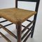 Antique Modernist Oak and Rush Side Chair, 1910s, Image 6