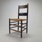 Antique Modernist Oak and Rush Side Chair, 1910s, Image 1