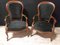 Louis Philippe Style Armchairs, Set of 2 1