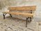 Antique Garden Cast Iron Bench with Beams 1