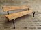 Antique Garden Cast Iron Bench with Beams 13