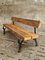 Antique Garden Cast Iron Bench with Beams 2