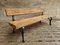 Antique Garden Cast Iron Bench with Beams 11