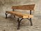 Antique Garden Cast Iron Bench with Beams 8