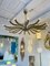 Italian Brass Sun Chandelier by Guglielmo Ulrich, 1960s 9