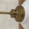 Antique German Two-Tone Pendant Light with Brass Stem 4