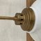Lámpara colgante alemana antigua de dos tonos con pie de latón, Imagen 4