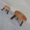 Table Basse et Table d'Appoint Mid-Century par Adrien Audoux & Frida Minet, France, Set de 2 6