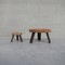 Mid-Century French Coffee Table and Side Table by Adrien Audoux & Frida Minet, Set of 2, Image 4
