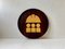 Scandinavian Abstract Mahogany Tray from Intarsia Ringe, 1970s 1