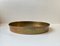 Vintage Scandinavian Brass Serving Tray with Rainbow Patina, 1960s 2