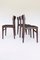 Vintage Felt & Walnut Dining Chairs by Erik Buch for O.D. Møbler, Denmark, 1960s, Set of 4, Image 4