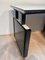 Small Art Deco Desk, Curved Plate, Black and White Lacquer, France circa 1940, Image 13