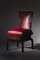 Rote Art Deco Stühle, 4er Set 5