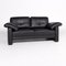 Black Leather Sofa from Brühl & Sippold, Image 3