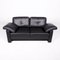 Black Leather Sofa from Brühl & Sippold 6