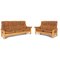 Buckingham Leather Wood Sofa Set from Stressless, Set of 2 1