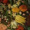 Natura morta con fiori di farfalla e lucertola, olio su tela, Immagine 4