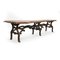 Large Wooden and Cast Iron Industrial Table 3