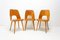 Mid-Century Dining Chairs Designed by Radomír Hofman for Ton, 1960s, Set of 3 2