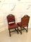 Antique Victorian Carved Oak Side Chairs, Set of 2, Image 2