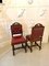 Antique Victorian Carved Oak Side Chairs, Set of 2 11