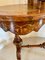 ​​Antique Victorian Freestanding Inlaid Burr Walnut Kidney Shaped Writing Table 13