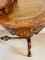 ​​Antique Victorian Freestanding Inlaid Burr Walnut Kidney Shaped Writing Table, Image 7