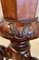 Antiker runder viktorianischer Trompeten-Nähtisch aus Mahagoni 11