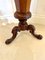 Antique Victorian Mahogany Circular Trumpet Sewing Table 13