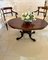 Antique Victorian Burr Walnut Oval Coffee Table 3