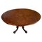 Antique Victorian Burr Walnut Oval Coffee Table, Image 1