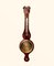 Antikes George III Banjo Barometer aus Mahagoni 7
