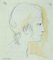 Leo Guide, Portrait, Drawing, 1970, Imagen 1