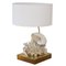 Brass and Seashell Table Lamps, Spain, 1980, Set of 2, Image 2