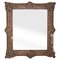 Rectangular Gold Hand Carved Wooden Mirror, Spain, 1970s 1