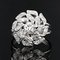 French Diamonds 18 Karat White Gold Retro Ring, 1970s, Image 3