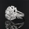 French Diamonds 18 Karat White Gold Retro Ring, 1970s 4