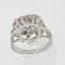 French Diamonds 18 Karat White Gold Retro Ring, 1970s 12