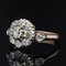 19th Century Diamonds 18 Karat Yellow Gold Engagement Daisy Ring, Image 4